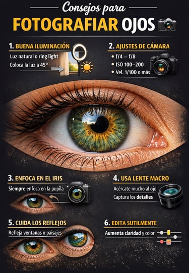 Consejos para fotografiar ojos