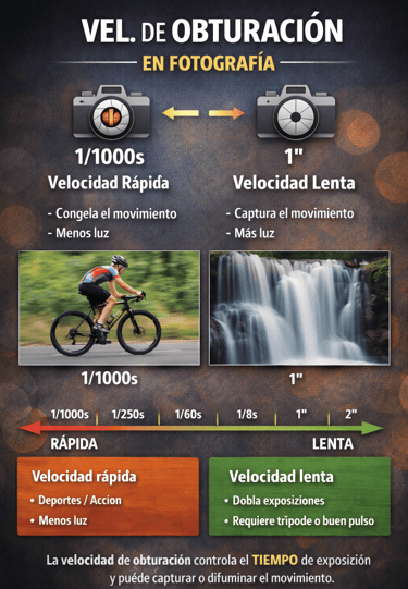 Velocidad de obturación en fotografía