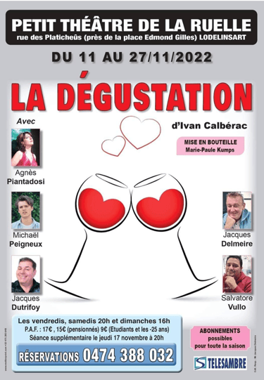 La dégustation - petit théâtre de la ruelle - 2022
