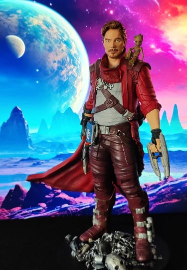 figurine résine cinéma fanart Marvel Starlord