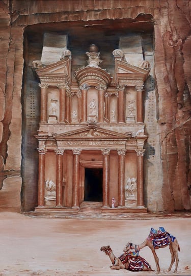 The Treasury Oils on Canvas by Clare Littleton