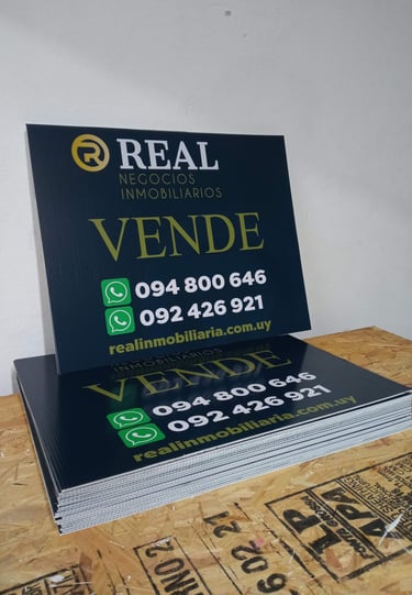 carteles en cartonplast