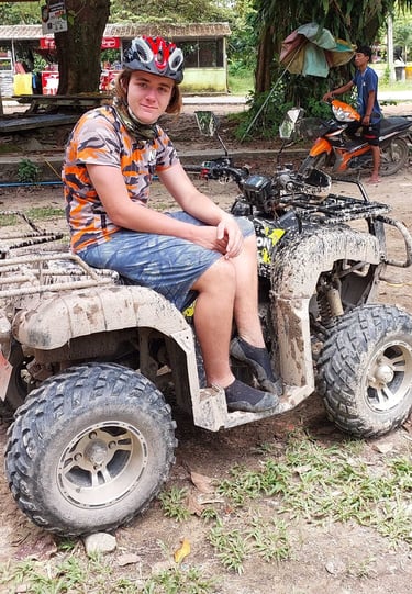 thailand khao lak atv adventure muddy