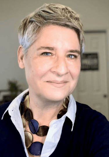 A casual headshot of Sharon Stapel, Co-founder + Principal at Lucel