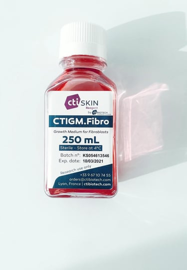 Human cell culture media for advanced research from CTIOBIOTECH biobank biosourcing