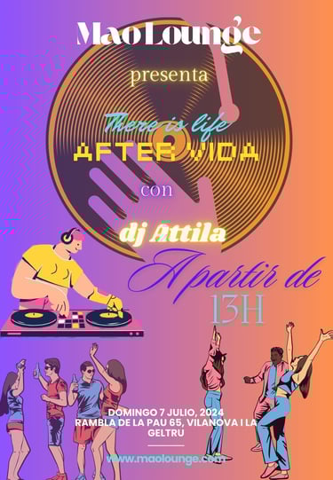 Poster Dj attla Mao Lounge