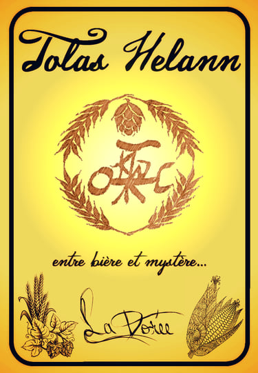étiquette Tolas Helann Dorée