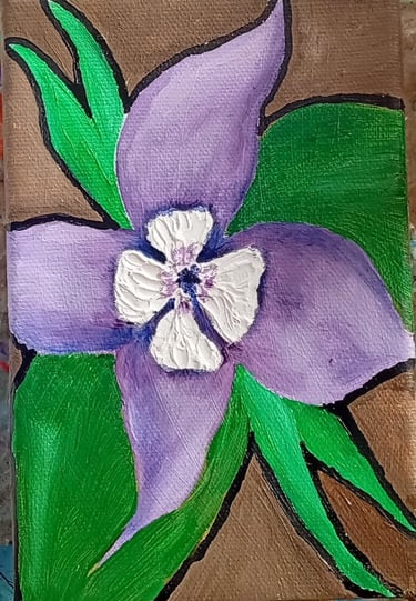 Aquilegia (painting) Kylee Nicole
