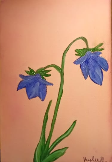 Blue Beauties (painting) Kylee Nicole