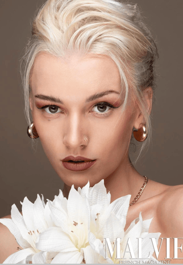 luxury fashion beauty with MALVIE editorial influence
