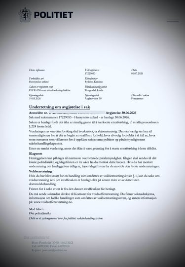 Fredrikstad Police, Østfold police, Salah Al Saadi candidate, Blackmail, Extortion, Linda Tengesdal
