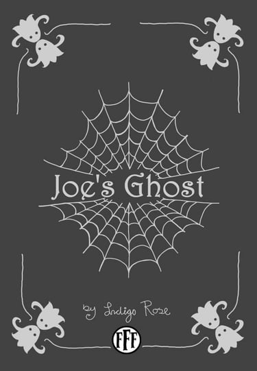 a halloween themed book cover with spider web