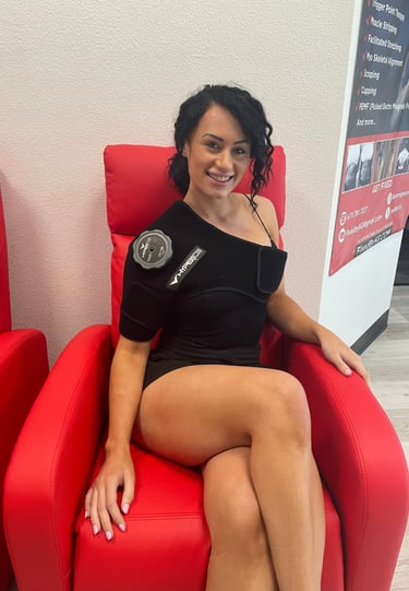 HyperIce shoulder Treatment Jennifer Dorie Ms Bikini Olympia International