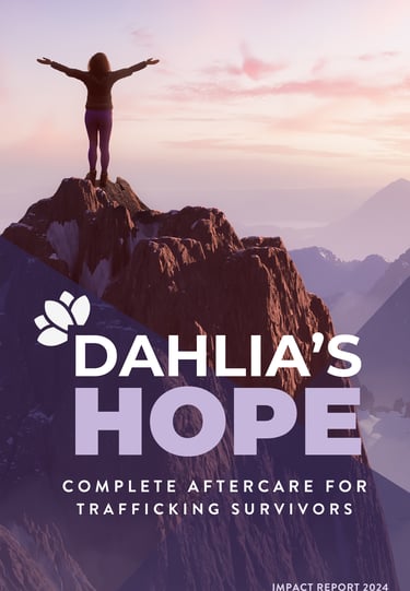 a person standing on a mountain top with a dog