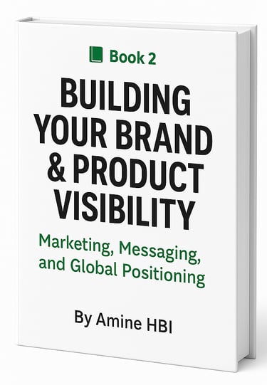 a book cover of building your brand and product