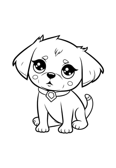 coloriage chiot