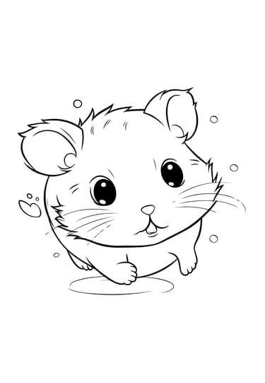 a hamster with a mouse on it's head