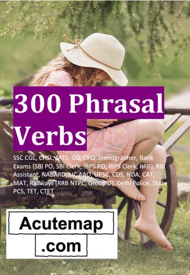 Phrasal verbs pdf  book for competitive  exams