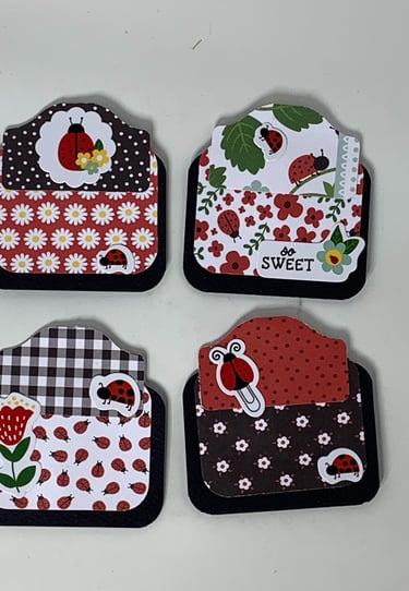 Lady Bug Hidden Paper Clips