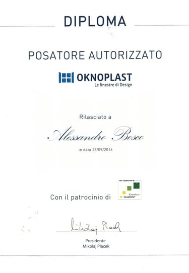 Posatore autorizzato Oknoplast