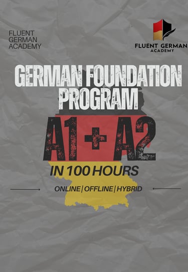 German A1 plus A2 Level