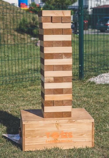 XXL Jenga žaidimų nuoma