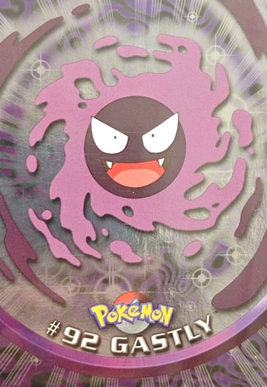 92 Gastly Topps Pokémon series 2 us smooth foil