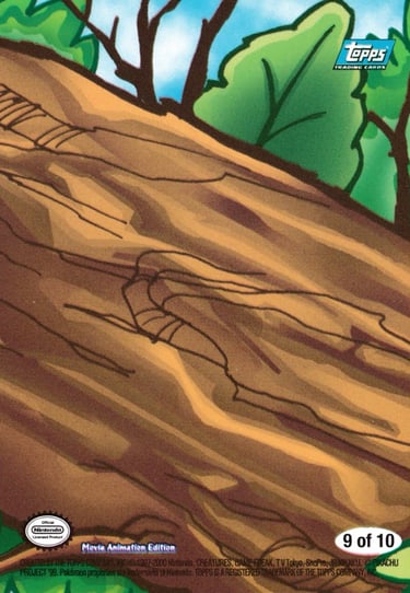 Stickers 9 of 10 Topps Pokémon The Movie 2000 back