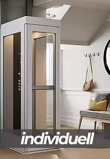 Ein schöner, schmaler Home Lift