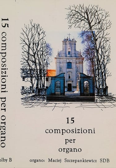 a stamp stamp with a drawing of a church