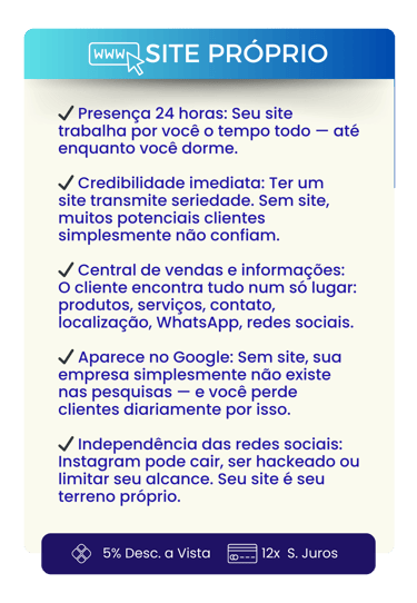 site próprio ecommerce mercado livre
