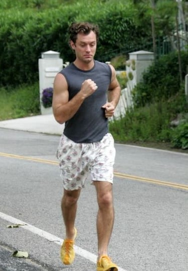 Law taking his mouth and throat to the gym