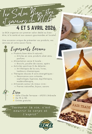 Salon du bien être L'Arbresle vente produits gel bio aloe vera