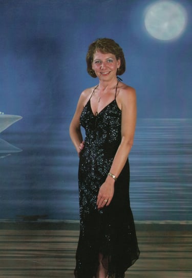 Lady in formal wear