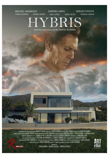 a man in a white shirt and a red ribbon, film, spain, Hybris