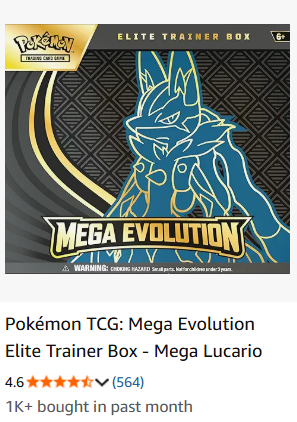Buy Pokémon TCG: Mega Evolution Elite Trainer Box - Mega Lucario