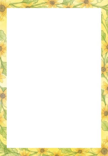 August 2026 Stationeries Free Download JPG  Sunflower