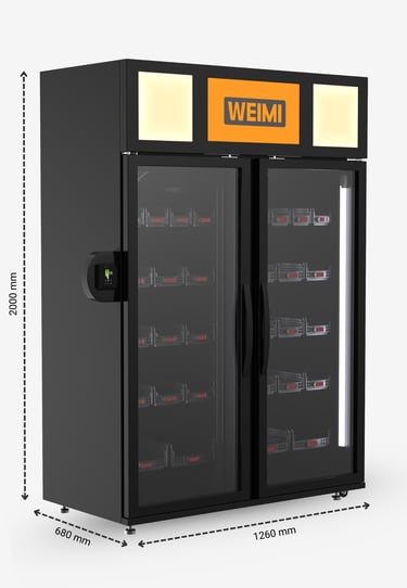 Gudrā ledusskapja izmēri