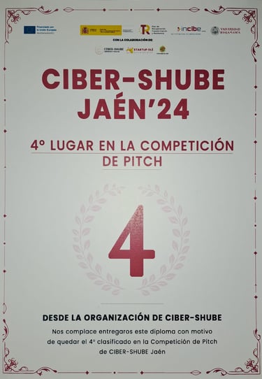 DIPLOMA 4 LUGAR CIBERSHUBE JAEN 2024 CIMUJER