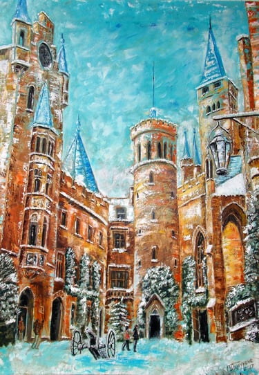 "Old Europe. Germani" Canvas, oil, 20" x 28" (50 x 70 cm) 480$