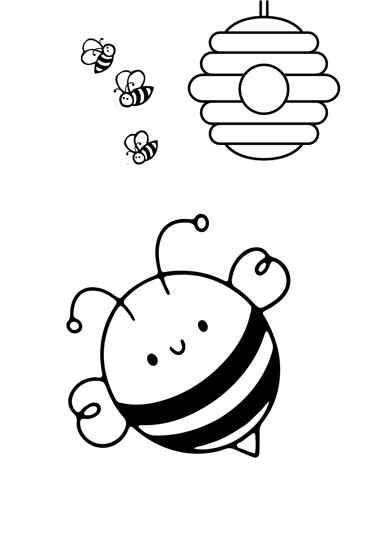 coloriage abeille