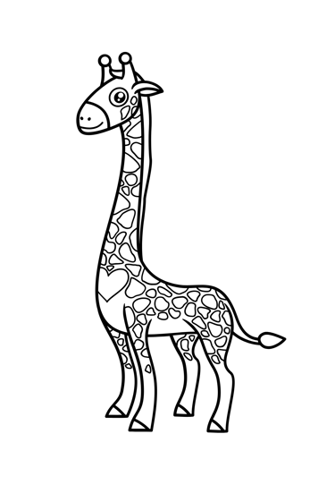 coloriage girafe