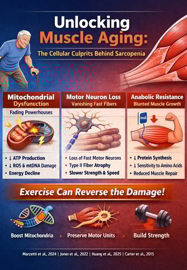 How Aging Affects Muscles: Mitochondria, Motor Units & Protein