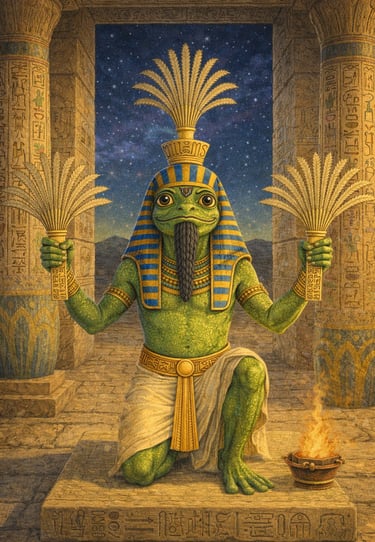 The biblical inversion of rib. The symbol of the god Heh stolen to create a false make believe story