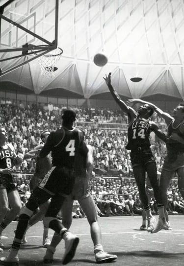 1960 Team USA Basketball team with Oscar Robertson