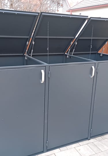 Stílusos és tartós szemetes tároló, szemetes eltakaró maszk az Arton Steeltől