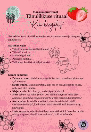 Maasikakuu tänulikkuse rituaal