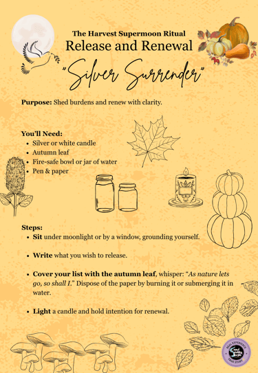 The Harvest Moon Ritual Supermoon Ritual Soul Sisters Tarot