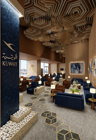 df interiors- kuwait airways lounge