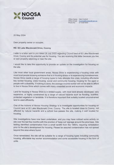 Two years worth of community consultation!